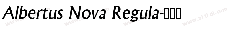 Albertus Nova Regula字体转换